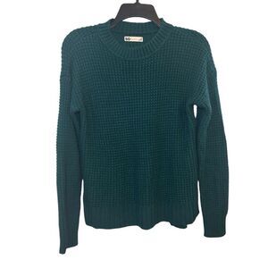 SO Juniors Green Knit Sweater Size XS